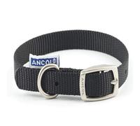 Ancol 50Cm Black Poly-Weave Dog Collar