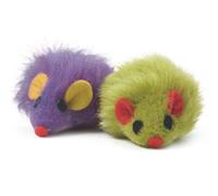 Ancol Acticat Furry Mice Cat Toys Assorted - Pack Of 24