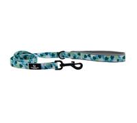 Ancol Adjustable Dog Lead Leaf Patterned - Durable Secure Fit Comfortable Padded Grip Sturdy Lightweight Pet Puppy Leash for Outdoor Running Walking