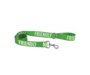 Ancol Awareness Dog Lead, Training, Caution, Nervous, Friendly, 40mm Width, 1.5m, Colour-Coded, Recycled Webbing (FRIENDLY (Green))