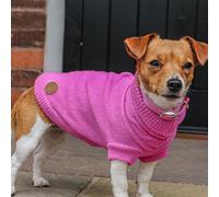 Ancol Pink Cable Knit Dog Jumper Large (50Cm Length)