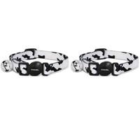 Ancol Camouflage Cat Collar with safety buckle blk&White (Pack of 2)