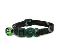 Ancol Camouflage Safety Buckle Green Cat Collar - 30 - 35cm