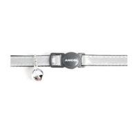 Ancol Cat Collar Gloss Reflective Silver sgl