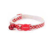 Ancol Cat Collar Refl Gloss Hearts Red