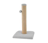 Ancol Cat Teddy Fleece Scratch Post - Stone - Size: X Large