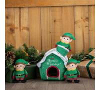 ANCOL Christmas Santa's Workshop Elves Dog Toy