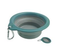 Ancol Collapsible Dog Travel Bowl - Portable Lightweight Pet Cat Outdoor Camping Feeding Tin - Medium 18 x 15cm