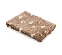 Ancol Sleepy Paws Dog and Cat Comfort Blanket, Brown