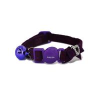 Ancol Comfortable Durable Safe Velvet Heart Purple Cat Collar Small Animal Pet Training Accessory