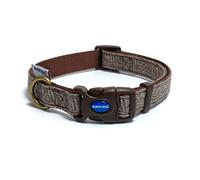 Ancol Country Check Adjustable Dog Collar - Green - Size: Small