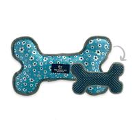 Ancol Daisy & Polka Dot Patterned Rev Bone Toy - Pet Toys - Multi-Print