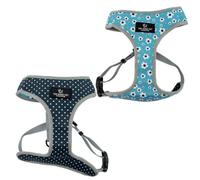Ancol Dog Reversible Harness in Daisy/Polka Dot - Comfortable Weatherproof Pet Accessory - Lightweight Fashionable Puppy Outfit - Small