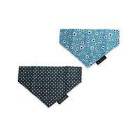 Ancol Daisy & Polka Patterned Bandana Set - Multi-Print - Size: One Size - Dog Jackets
