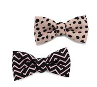 Ancol Soho Pet Dog Bow Tie Dalmatian/Zig Zag - 2 Pack