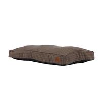 Ancol Dog Mattress in Brown Check - Comfortable Pet Accessory with Removable Outer - Puppy Cat Mat Sleeping Place - 100 x 70cm