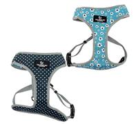 Ancol Dog Reversible Harness in Daisy/Polka Dot - Comfortable Weatherproof Pet Accessory - Lightweight Fashionable Puppy Outfit - Large