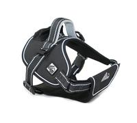 Ancol Extreme Harness - Black Heavy Duty Pet Harness for Dogs and Puppies - Padded Breathable Mesh Lining with Sports Buckle and Grab Handle - XL Size Girth 87-120cm
