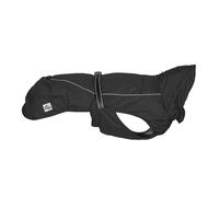 Ancol Extreme Monsoon Dog Coat with Reflective Points - Black - Waterproof Breathable Mesh Weatherproof Pet Jacket - 30cm S