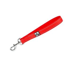 Ancol Extreme Traffic Dog Lead in Red - Heavy Duty Pet Leash - 30cm Reflective Padded Handle - Designed for Keeping Close Control of Big Dogs