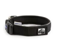 Ancol Extreme Ultra Padded Weatherproof Dog Collar - Black Heavy Duty Reflective Training Collar for Dogs and Puppies - Adjustable Comfort Fit for