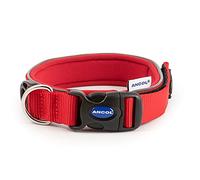 Ancol Extreme Ultra Padded Weatherproof Collar.Red. Collar Size 3 30-34cm