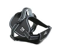 Ancol Dog Harness Extreme – Black, Heavy-Duty Padded Mesh, Sports Buckle & Handle – XL 87-120cm
