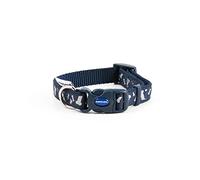 Ancol Fashion Collar Blue Reflective Bones Adjustable 45-70 cm