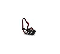 Ancol Gentle Strong Secure Comfortable Plastic Black/Red Muzzle Biting Control Size 3, 18 x 8.5cm