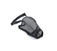 Ancol Gentle Strong Secure Comfortable Polyester Black Mesh Muzzle Biting Control Size 3, 20 x 15cm