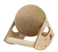 Ancol Globe Shaped Cat Scratcher - Kitten Teasing Scratching Ball - Interactive Play Indoor Wheel Toy for Small Pets - Large