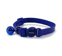 Ancol Cat Collar Reflective Gloss – Safety Buckle & Bell – Blue