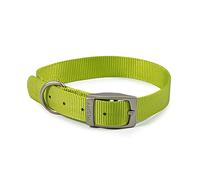 Ancol Handystraps Comfortable Durable Safe Nylon Lime Dogs Collar Pet Training Accessory 28-36cm, Size 3