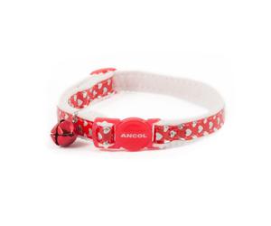Ancol Heart Cat Collar Red - One Size