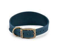 Ancol Heritage Collection Timberwolf Leather Greyhound Collar Blue 34-43cm