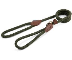 Ancol Heritage Dog Rope Slip & Control Lead in Green - Comfortable Pet Training
