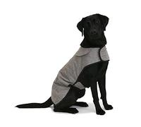 Ancol Heritage Herringbone Dog Coat - Brown Fleece Lined Pet Jacket with Harness Hole and Leg Straps - Warm Winter Apparel for Dogs - Small 30cm