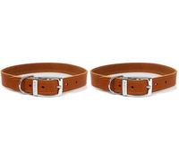 Ancol Heritage Leather Collar Tan 20-26cm Size 1 (Pack of 2)