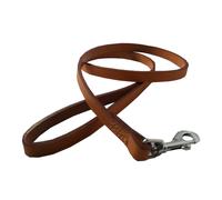 Ancol Heritage Leather Dog Lead - Tan Bridle Leather Durable Walking Accessory with Heavy Gauge Metal Fittings - 1m x 12mm Size 1-3