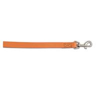 Ancol Heritage Leather Dog Lead with Hook Fixing - Tan - Handcrafted Bridle Leather Durable Pet Walking Accessory - 1m x 25mm