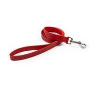 Ancol Heritage Leather Dog Puppy Red Lead Pet Leash Training Accessory 1M X 19 mm, Size 3-8