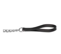 Ancol Heritage Leather Extra Heavy Chain Lead Black 80cm