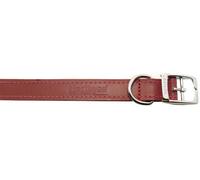 Ancol Heritage Durable Leather Dog Collar - Red Bridle Leather Puppy Pet Training Accessory - Die Cast Fitting for Strength and Comfort - 26-31cm Size 2