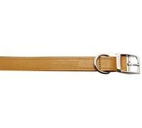 Ancol Heritage Comfortable Die Cast Fitting Leather Dog Collar - Tan Bridle Leather Pet Training Accessory - Durable Supple Design for Puppies and Dogs - 28-36cm Size 3