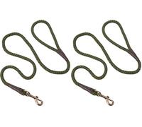 Ancol Heritage Nylon Rope Lead Green 1.07m X10mm Sz 1-3 (Pack of 2)
