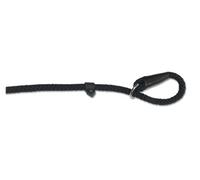 Ancol Heritage Nylon Rope Slip Lead Black 1.5m X12mm Sz 4-8