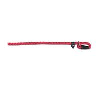 Ancol Heritage Nylon Rope Slip Lead Dog Puppy Pet Training Walking Accessory Red 2 Tone Hand Sewn Leather Ends Weather Proof Strong Durable Lightweight 1.22 m x 12 mm Size 4-8
