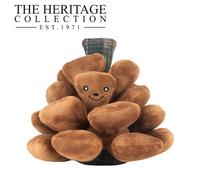 Ancol Heritage Peter Pine Cone - Firm Cuddly Dog Toy - Squeaky Stuffed Funny Plush with Scent - Pet Entertaining Toy - 20cm