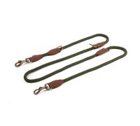Ancol Heritage Rope Multiway Training Control Dog Lead Puppy Pet Walking Accessory Green Adjustable Durable Weatherproof Nylon Snap Hooks Reflective
