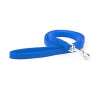 Ancol Heritage Softweave Dog Lead Puppy Pet Walking Accessory Blue Strong Durable Comfortable Textured Tubular Nylon Everyday Walk Essential 1m x 10mm